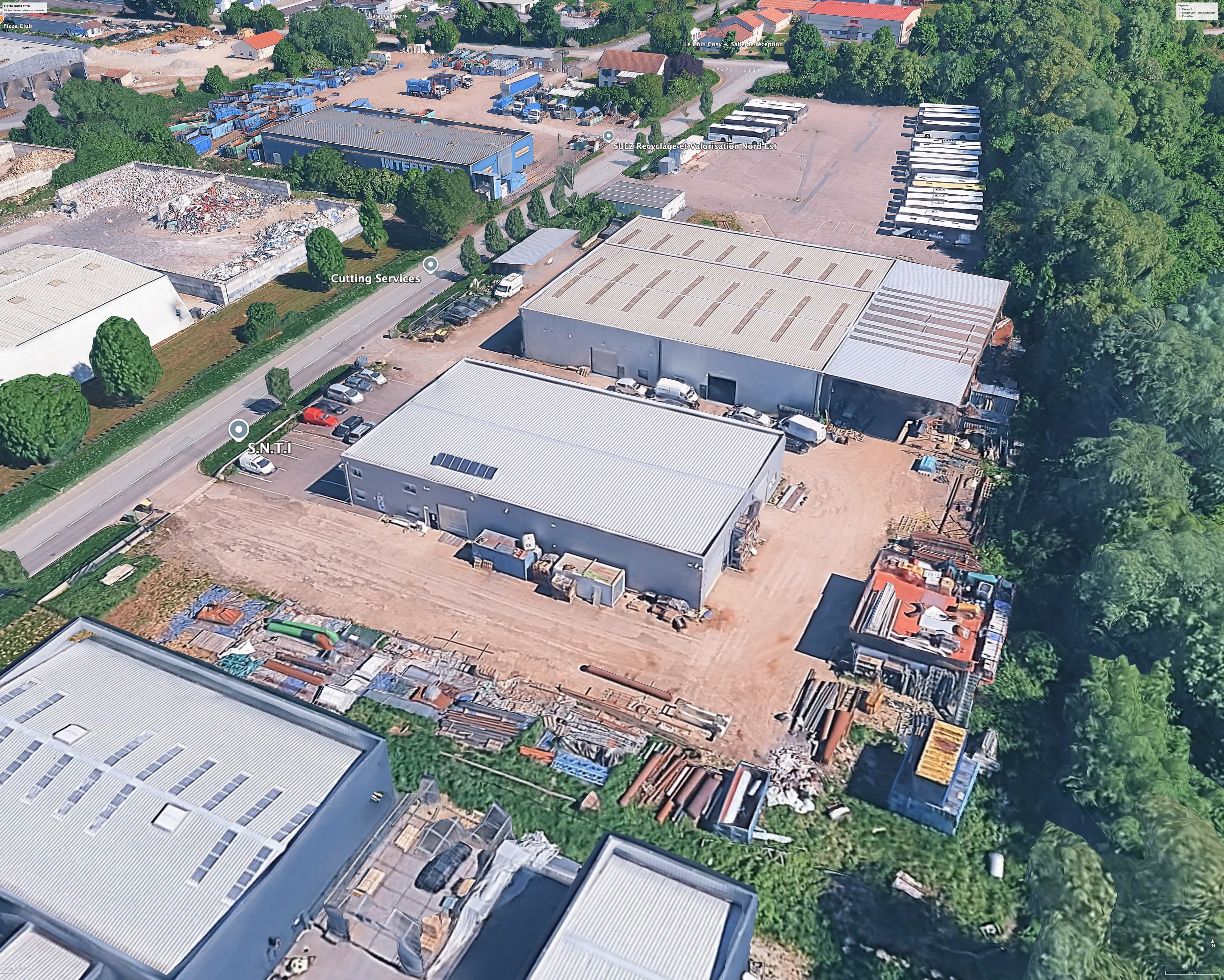 Site SNTI à Fameck — vue d'ensemble